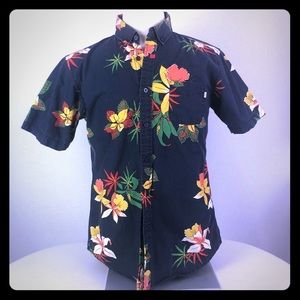 Obey Propaganda floral Hawaiian vintage shirt SzM